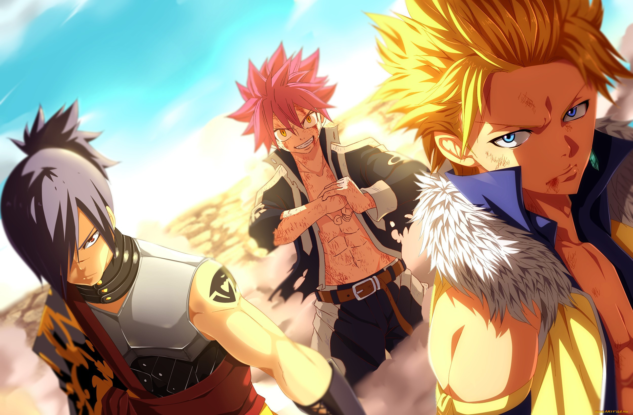 , fairy tail, natsu, rogue, dragon, asian, manga, japanese, sting